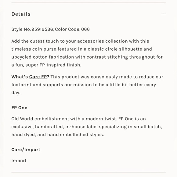 Free People One Upcycled Circle Wallet - Picture 3 of 5